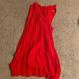 Betsey Johnson red tie back dress